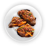 Baked Potato With Chilli Con Carne 